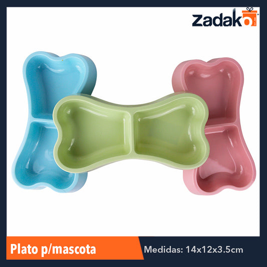 ZMA-0004 PLATO P/MASCOTA, CON 1 PZ O CAJA CON 300 PZS