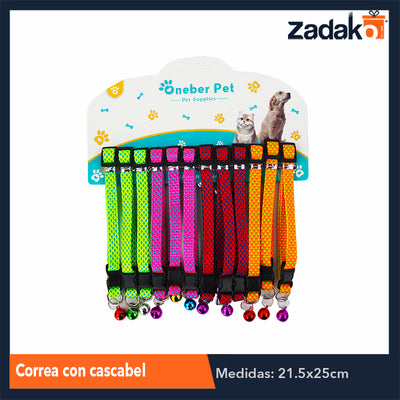 ZH-0149 CORREA CON CASCABEL, CON 12 PZS, O CAJA CON 120 PQTS