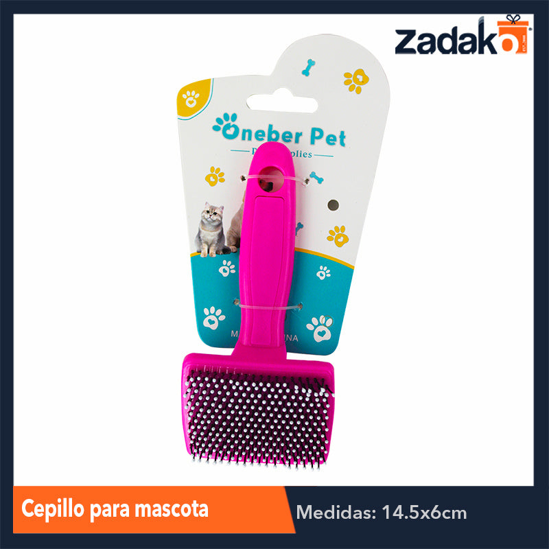 ZH-0153 CEPILLO PARA MASCOTA, CON 1 PZ O CAJA CON 480 PZS