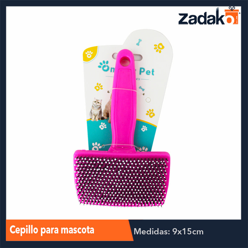 ZH-0154 CEPILLO PARA MASCOTA, CON 1 PZ O CAJA CON 240 PZS