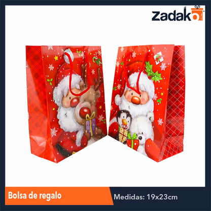 ZN-0128 BOLSA DE REGALO, CON 12 PZS, O CAJA CON 60 PQTS