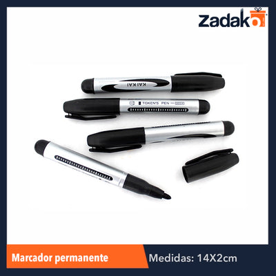 ZP-0187 MARCADOR PERMANENTE, CON 10 PZS, O CAJA CON 120 PQTS