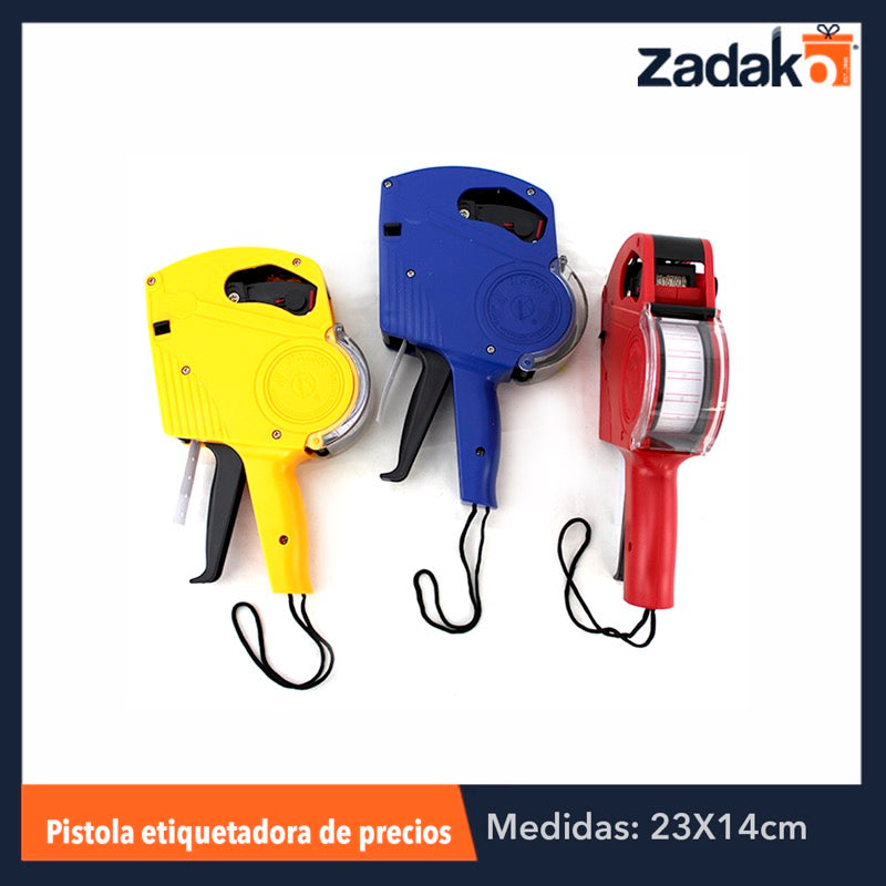 GPM-8715 ZP-0482 PISTOLA ETIQUETADORA PARA PRECIOS 8 DIGITOS CON REPUESTO DE TINTA, CON 1 PZ O CAJA CON 50 PZS