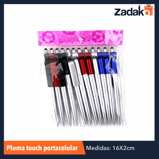N-GPM-2741  ZP-0549 PLUMA TOUCH PORTA CELULAR, CON 12 PZS, O CAJA CON 100 PQTS