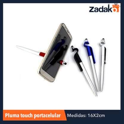 ZP-0549 PLUMA TOUCH PORTA CELULAR, CON 12 PZS, O CAJA CON 100 PQTS