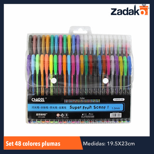 ZP-0656 BLISTER 48 COLORE PLUMAS, CON 1 PZ O CAJA CON 72 PZS