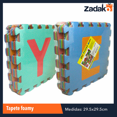 ZP-0832 TAPETE FOAMY, CON 1 PZ O CAJA CON 12 PZS