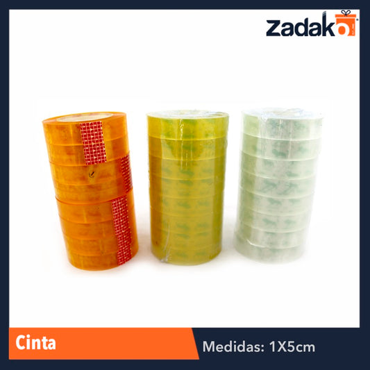ZP-0167 CINTA DIUREX, CON 8 PZS, O CAJA CON 72 PQTS