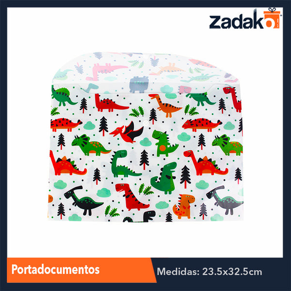 ZP-0886 PORTADOCUMENTOS PLASTICO CON 12 PIEZAS, O CAJA CON 100 PQTS