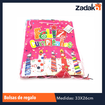 ZP-0199 BOLSA DE REGALO, CON 12 PZS, O CAJA CON 40 PQTS