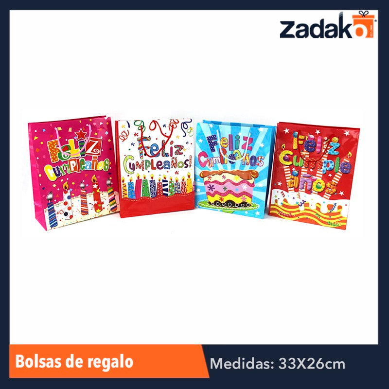 ZP-0199 BOLSA DE REGALO, CON 12 PZS, O CAJA CON 40 PQTS