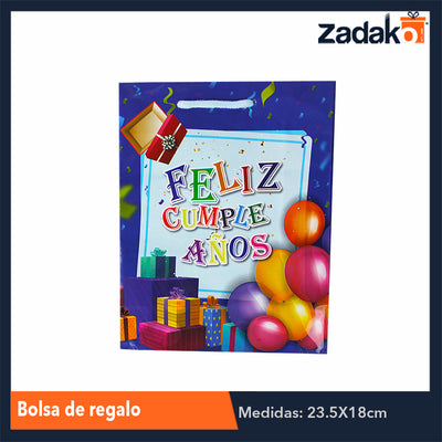 ZR-0039 BOLSA DE REGALO, CON 12 PZS, O CAJA CON 50 PQTS