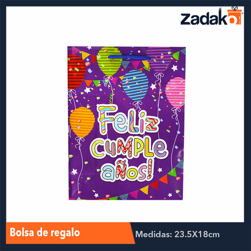 ZR-0039 BOLSA DE REGALO, CON 12 PZS, O CAJA CON 50 PQTS