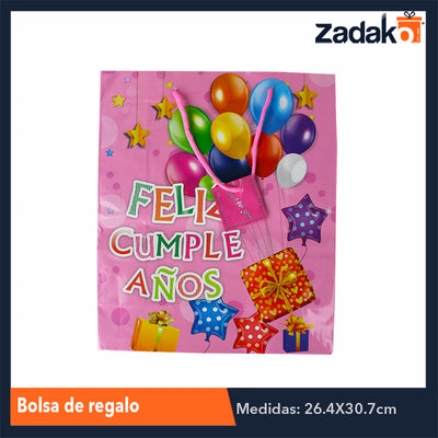 ZR-0040 BOLSA DE REGALO, CON 12 PZS, O CAJA CON 40 PQTS