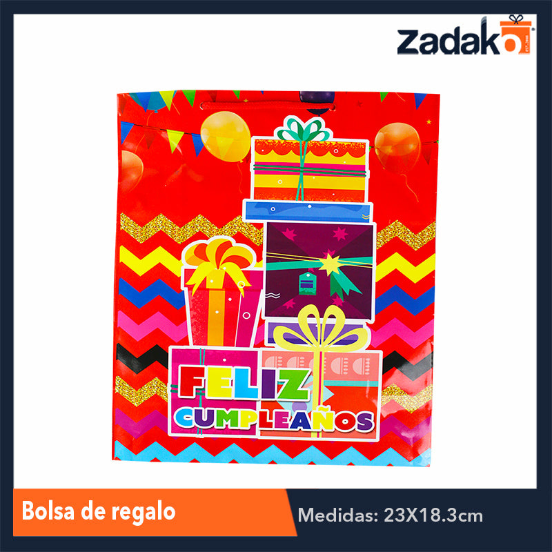 ZR-0041 BOLSA DE REGALO, CON 12 PZS, O CAJA CON 50 PQTS