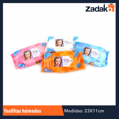 ZH-0054 TOALLITAS HUMEDAS CON 80 PIEZAS, CON 1 PZ O CAJA CON 36 PZS
