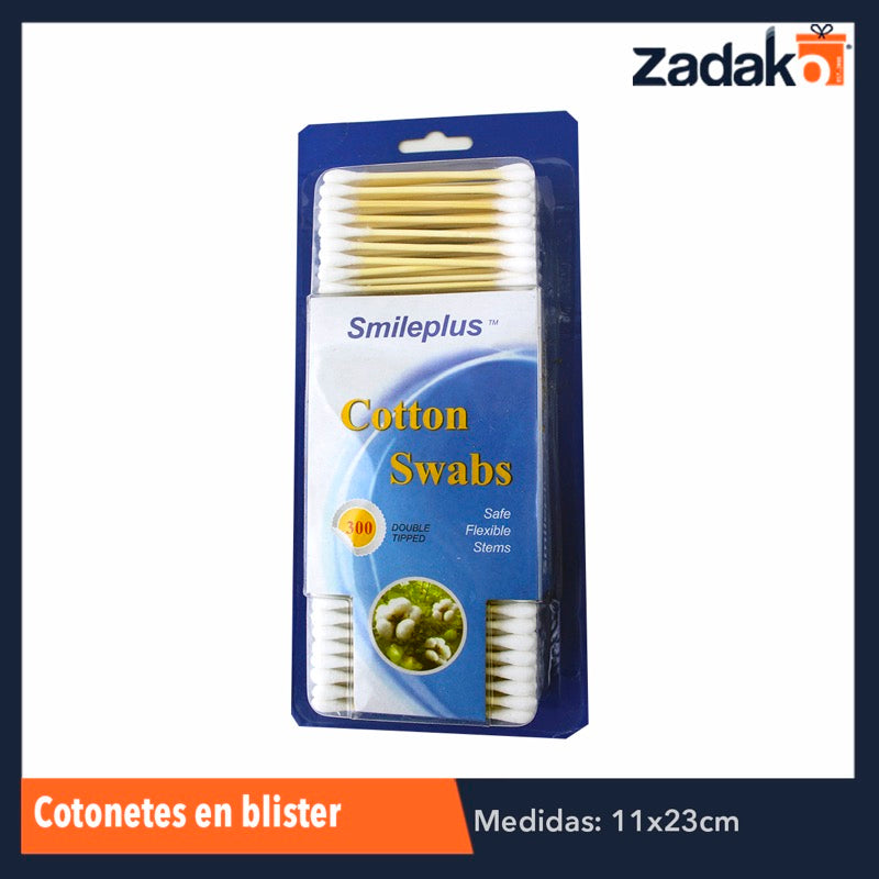 ZH-0094 COTONETES EN BLISTER, CON 1 PZ O CAJA CON 96 PZS