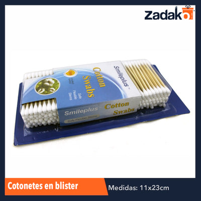 ZH-0094 COTONETES EN BLISTER, CON 1 PZ O CAJA CON 96 PZS