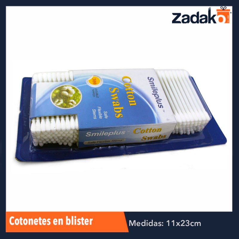 ZH-0096 COTONETES EN BLISTER, CON 1 PZ O CAJA CON 96 PZS