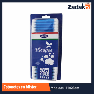 ZH-0097 COTONETES EN BLISTER, CON 1 PZ O CAJA CON 96 PZS