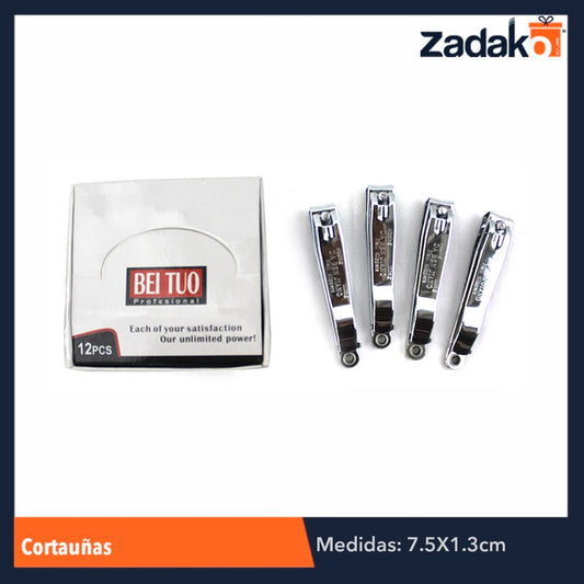 ZH-0003 CORTAUÑAS, CON 12 PIEZAS O CAJA CON 50 PQTS