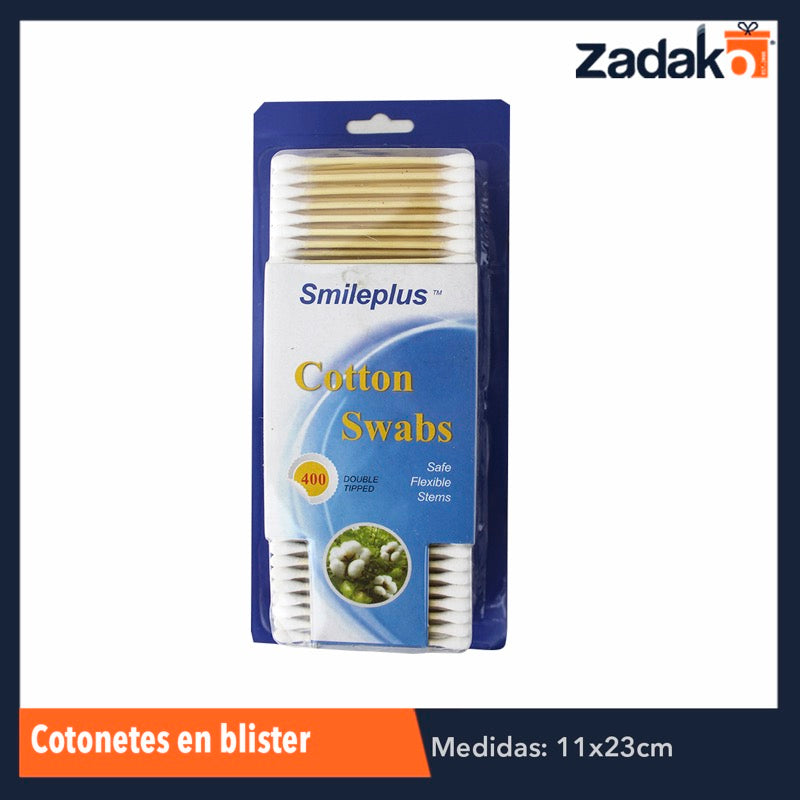 ZH-0095 COTONETES EN BLISTER, CON 1 PZ O CAJA CON 96 PZS