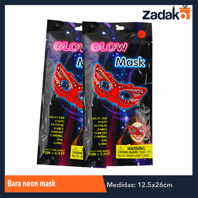 ZFI-0066 VARA NEON MASK, CON 1 PZ O CAJA CON 480 PZS