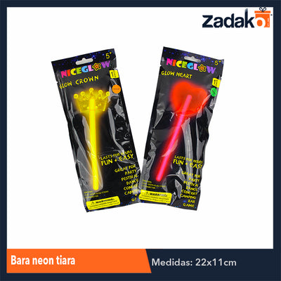 ZFI-0067 VARA NEON TIARA, CON 1 PZ O CAJA CON 360 PZS