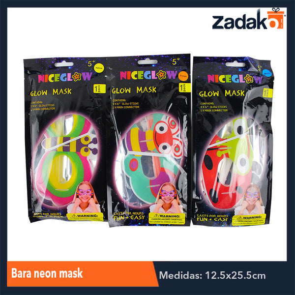 ZFI-0065 BARA NEON MASK, CON 1 PZ O CAJA CON 480 PZS