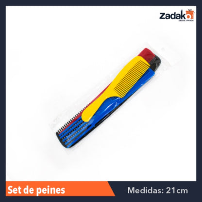 PAQUETE DE 4 PEINES  SM, CON 1 PZA O CAJA CON 600 PIEZAS