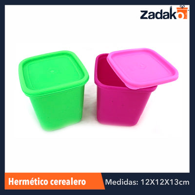 807 HERMETICO CEREALERO 1,250 ML, CON 1 PZ O CAJA CON 100 PZS