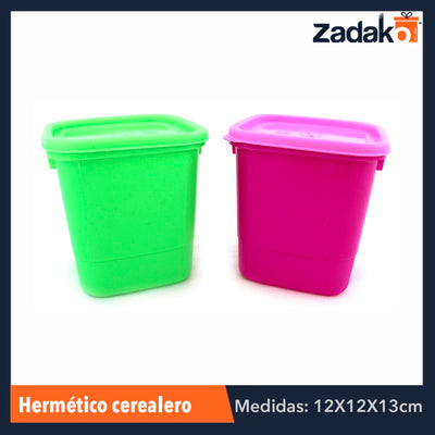 807 HERMETICO CEREALERO 1,250 ML, CON 1 PZ O CAJA CON 100 PZS