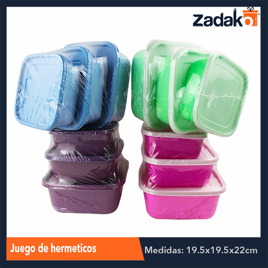 2234 JUEGO DE HERMETICOS, CON 1 PZ O CAJA CON 12 PZS
