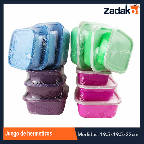 2234 JUEGO DE HERMETICOS, CON 1 PZ O CAJA CON 12 PZS