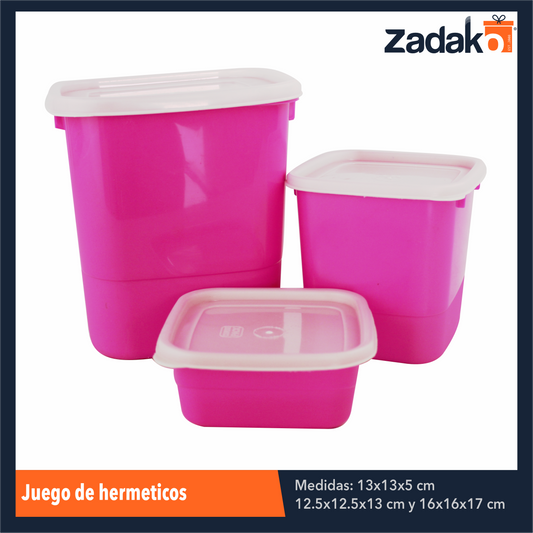 2777 JUEGO DE HERMETICOS, CON 1 PZ O CAJA CON 14 PZS