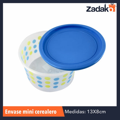 ENVASE MINI CEREALERO 900 ML NATURAL DECORADO 1 PZ O CAJA CON 144 PZS