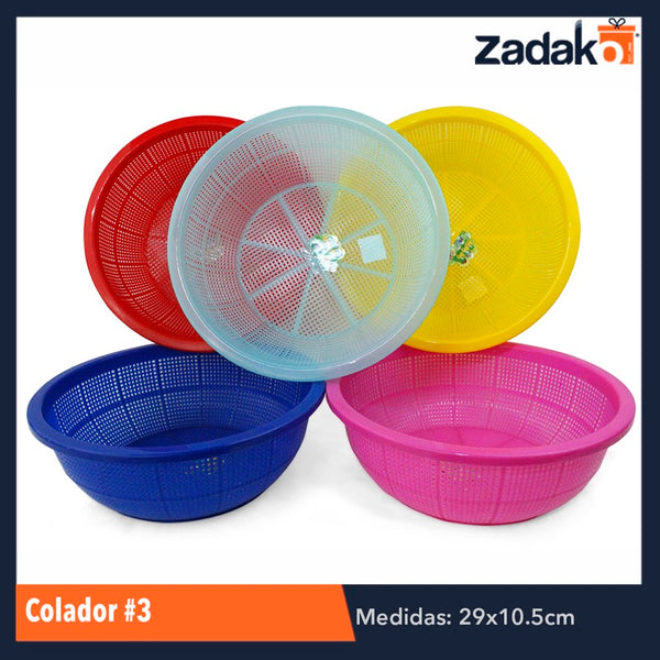 COLADOR No. 3, CON 1 PZ O CAJA CON 50 PZS