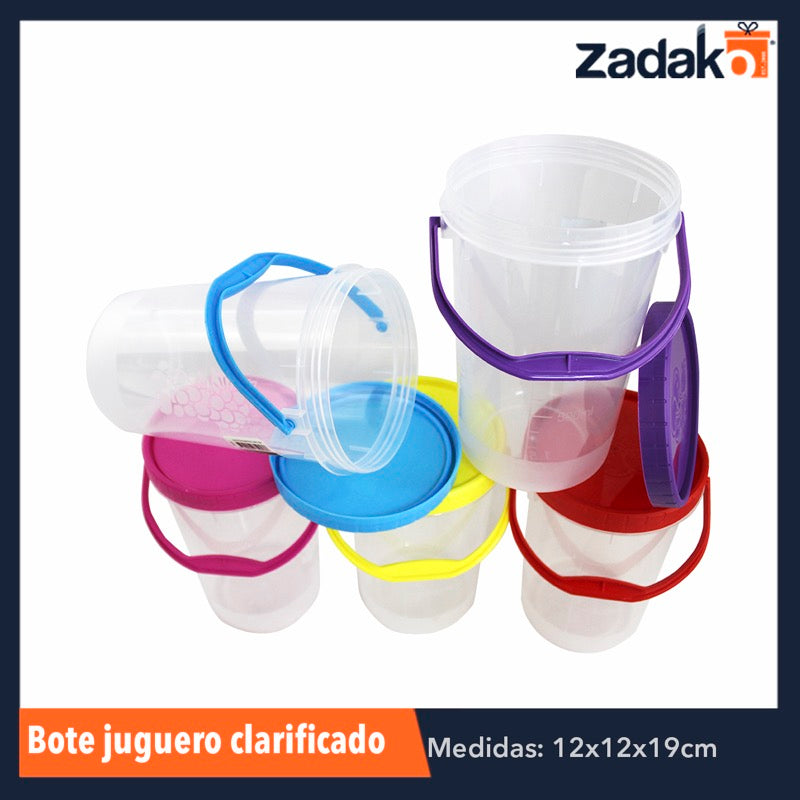 BOTE JUGUERO CLARIFICADO 1.5LT, CON 1 PZ O CAJA CON 50 PZS