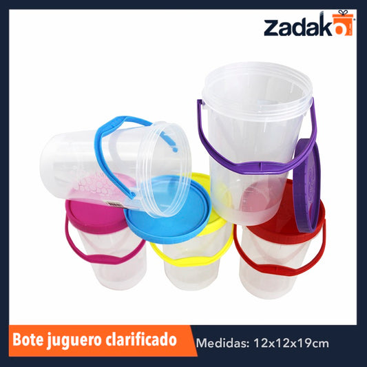 BOTE JUGUERO CLARIFICADO 1.5LT, CON 1 PZ O CAJA CON 50 PZS