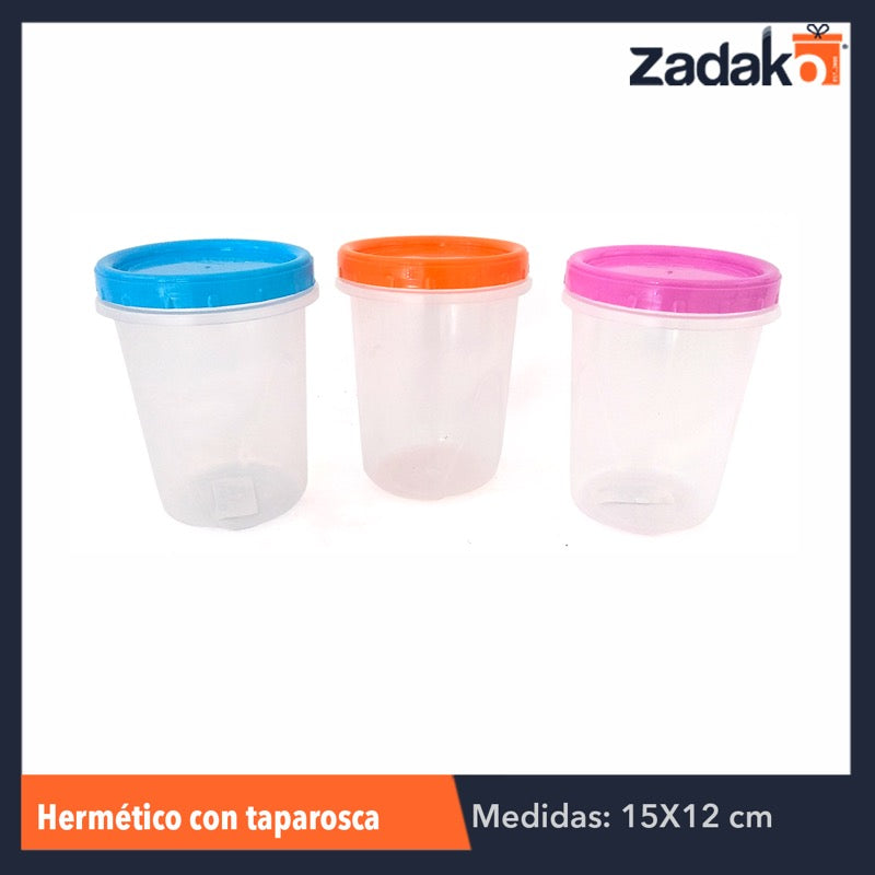 HERMÉTICO CON TAPAROSCA 32 OZ., CON 1 PZ O CAJA CON 90 PZS