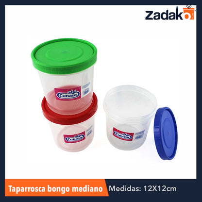 TAPARROSCA BONGO MEDIANO 951ML, CON 1 PZ O CAJA CON 28 PZS