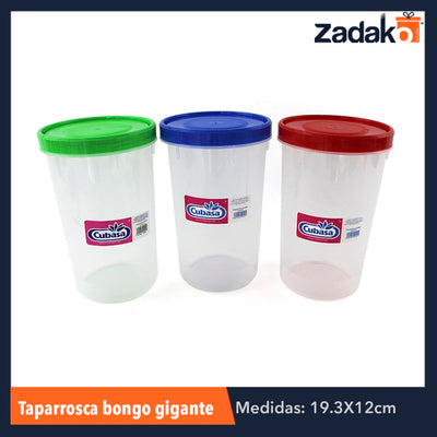 TAPARROSCA BONGO GIGANTE 1.5LT, CON 1 PZ O CAJA CON 15 PZS