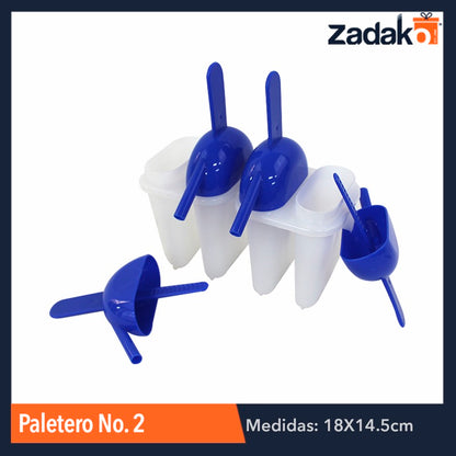 JUEGO DE 4 PIEZAS DE PALETERO No. 2, CON 1 PZ O CAJA CON 18 PZS