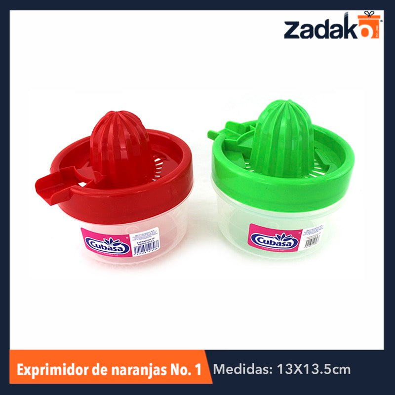 EXPRIMIDOR DE NARANJAS NO.1, CON 1 PZ O CAJA CON 12 PZS