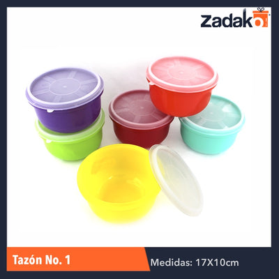 TAZÓN HERMÉTICO NO.1 C/TAPA CAP.1.3LT, CON 1 PZ O CAJA CON 25 PZS