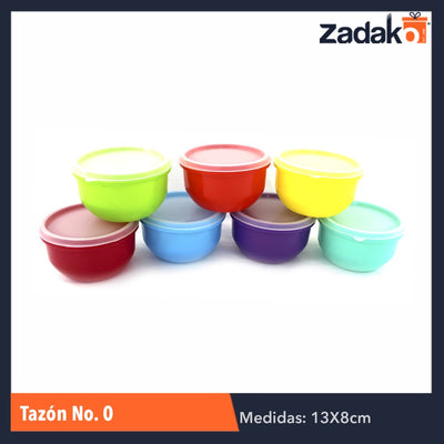 TAZÓN NO.0 C/TAPA CAP.600ML, CON 1 PZ O CAJA CON 25 PZS