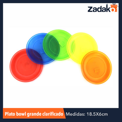 PLATO CLARIFICADO No. 20, CON 1 PZ O CAJA CON 100 PZS