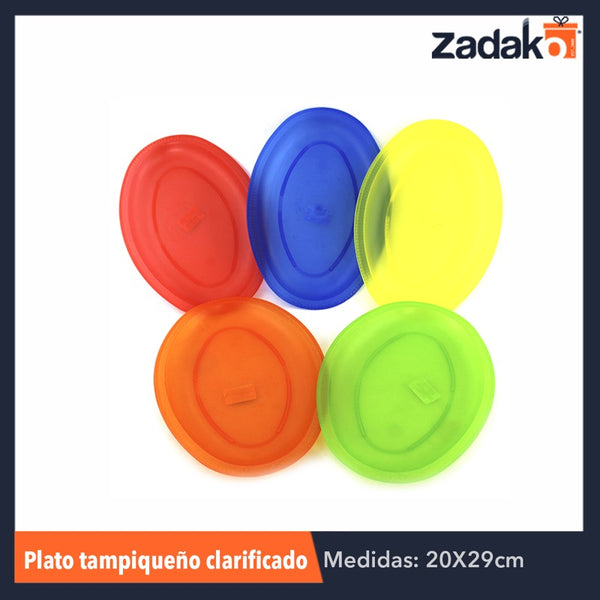 PLATO TAMPIQUENO CLARIFICADO, CON 1 PZ O CAJA CON 100 PZS
