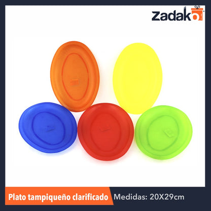 PLATO TAMPIQUENO CLARIFICADO, CON 1 PZ O CAJA CON 100 PZS