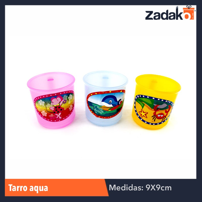 TARRO AQUA, CON 1 PZ O CAJA CON 180 PZS
